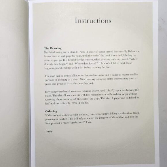 Draw the World USA Paperback Book Drawing Geography Map Social Studies Art ArtK1 - Picture 10 of 16